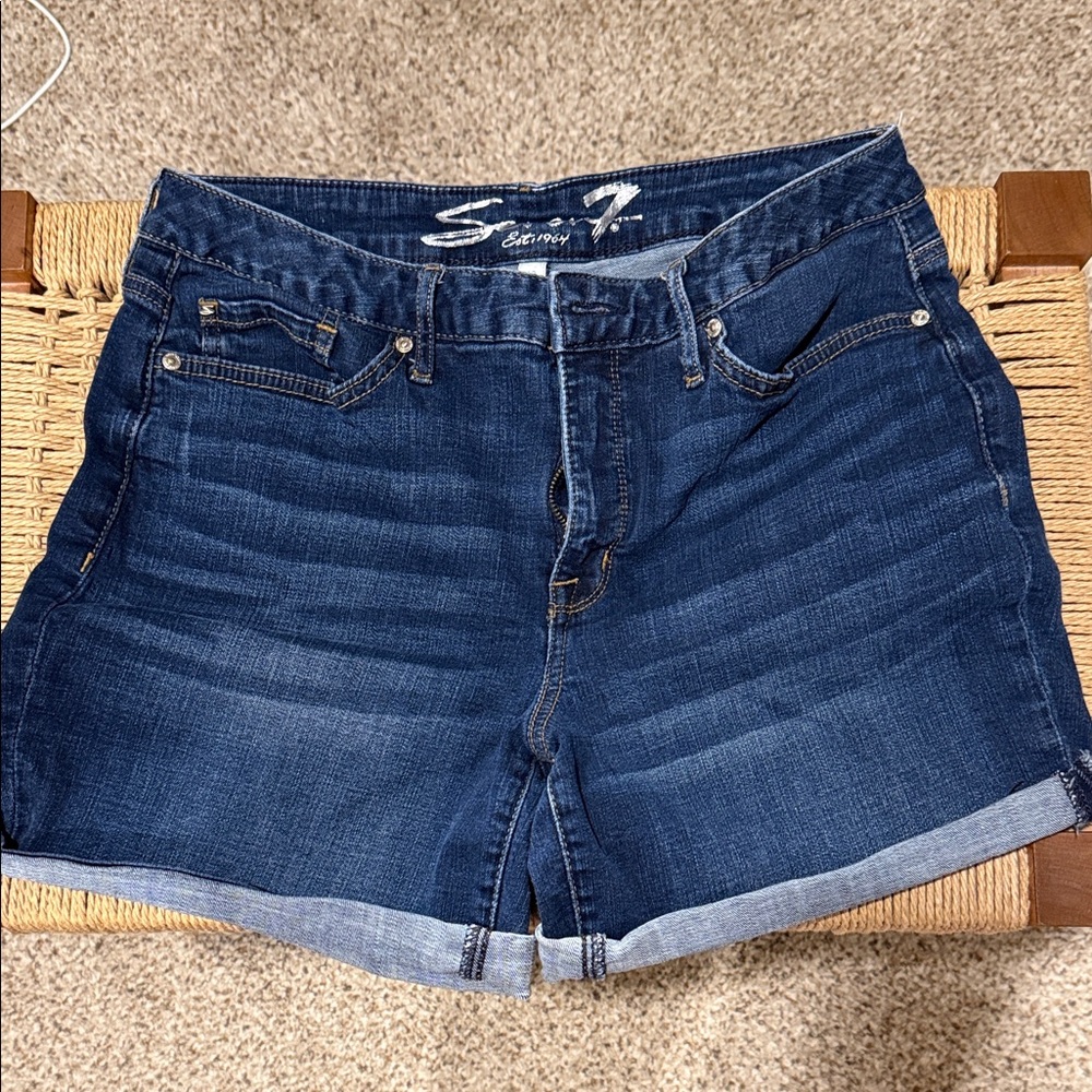 Seven7 Blue Denim Shorts